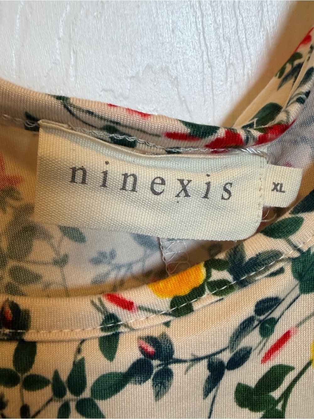 NWT NineXis Floral Maxi Dress XL Ruffle Strap Stretch Boho Cottagecore - Picture 3 of 9
